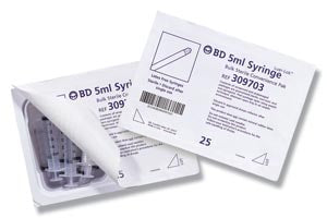 Syringe, 5mL, Luer Lok, Sterile Convenience Tray Pak, Latex Free (LF), 25 tray/pk, 12 pk/cs