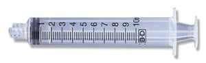 Lab Syringe, 10mL , Eccentric Tip, Non-Sterile, Clean, Ready-to-use, Bulk Pack, 100/bx, 4 bx/cs