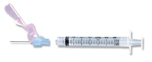 Needle, 22G x 1", 3mL, Luer-Lok‚Ñ¢ Syringe, Detachable Needle, 50/bx, 6 bx/cs