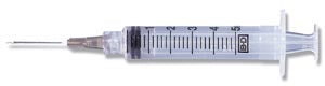 Syringe/Needle Combination, 5mL, Luer-Lok‚Ñ¢ Tip, 21G x 1", 100/bx, 4 bx/cs